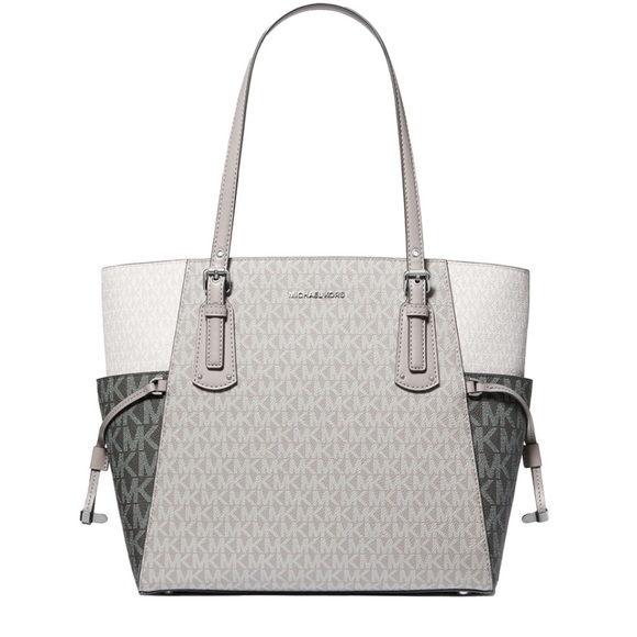 NWOT Michael Kors MICHAELMichael Kors Logo Voyager East West Tote - Picture 7 of 9